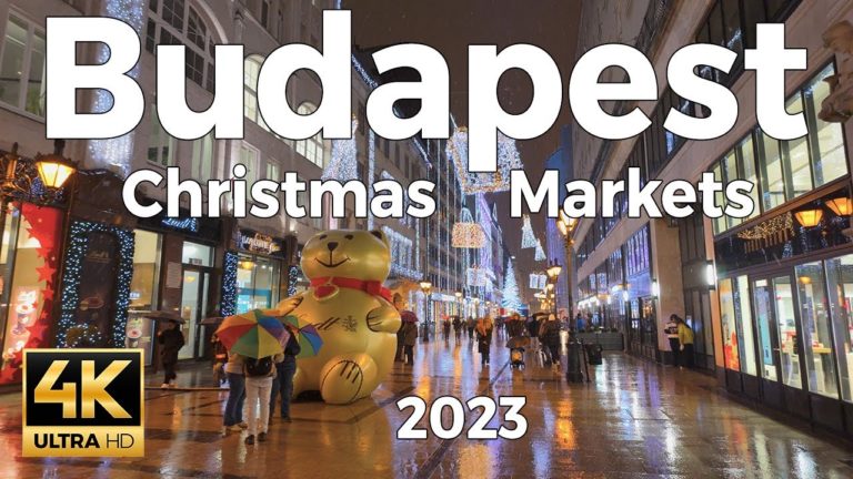 Budapest Christmas Markets 2023, Hungary Walking Tour – With Captions