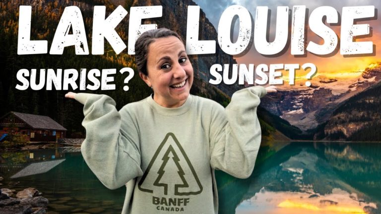 Is Sunrise or Sunset BETTER at Lake Louise? (most touristy place in Canada)