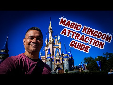 2024 Magic Kingdom Attraction Guide Orlando Florida Walt Disney World