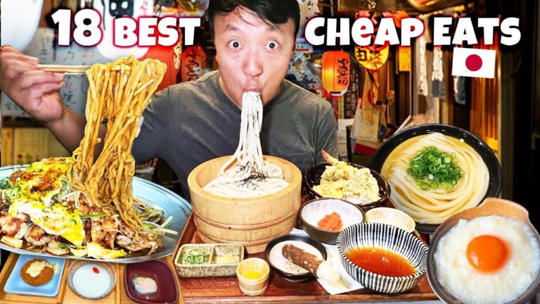 18 BEST Local Japanese CHEAP EATS in Tokyo Japan