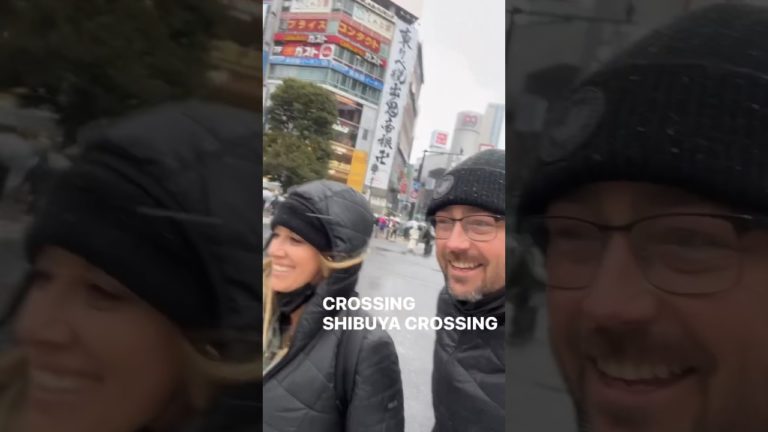 SHIBUYA CROSSING with a bag full of NOODS! 🍜🤣❤️💯  #newvideo #shibuyacrossing #japantravel