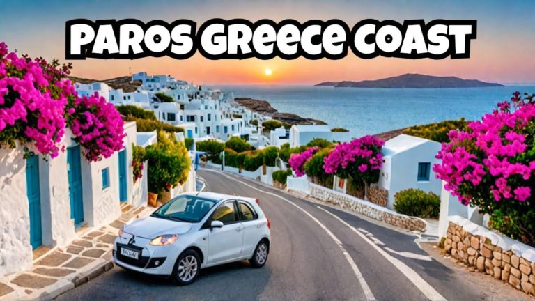 Driving Along the Coast of Paros Greece, A Stunning Greek Island!