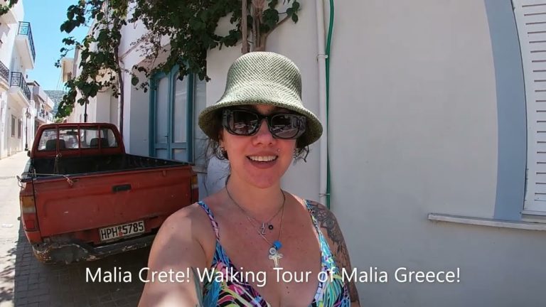 Malia Crete! Kreta, Malia Greece  Walking Tour 2024