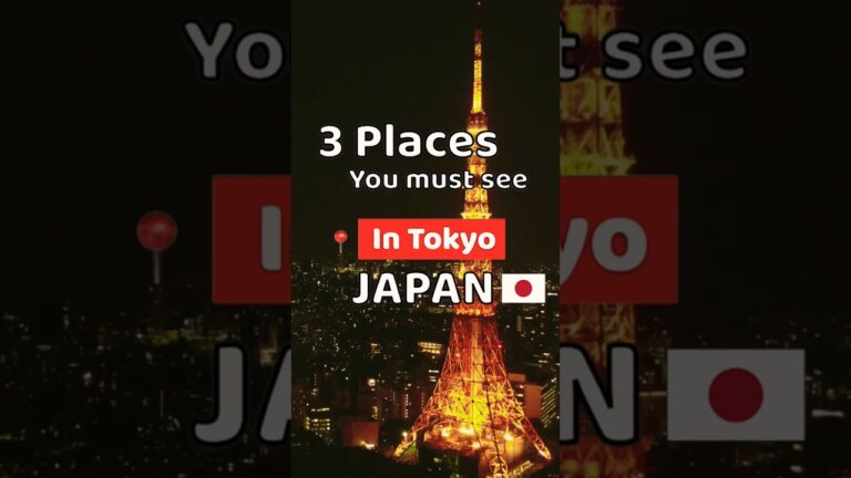 3 Places you must see in Tokyo 🇯🇵 #shorts #Japan #Tokyo #thingstodo