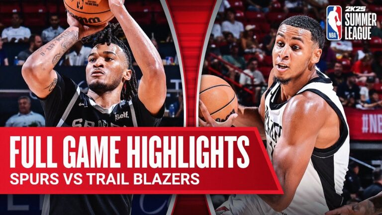 SPURS vs TRAIL BLAZERS | NBA SUMMER LEAGUE | FULL GAME HIGHLIGHTS