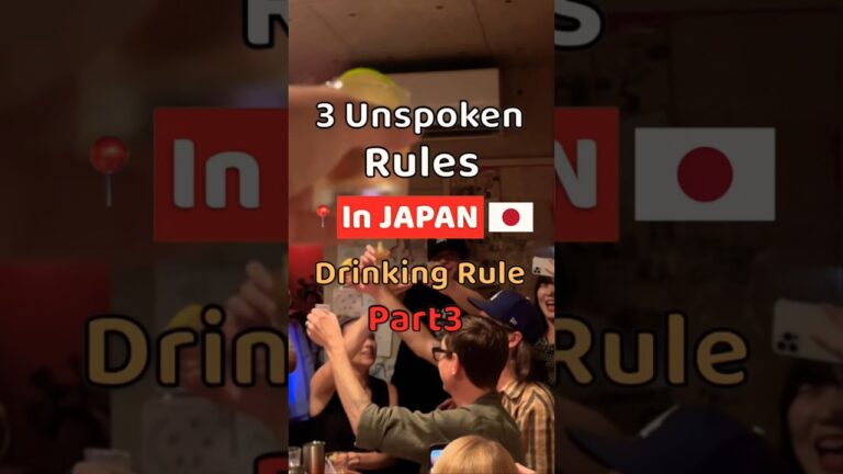 3 Unspoken Drinking Rules you need to know in Japan🇯🇵 Part3 #shorts #Japan #UnspokenRule #nightlife