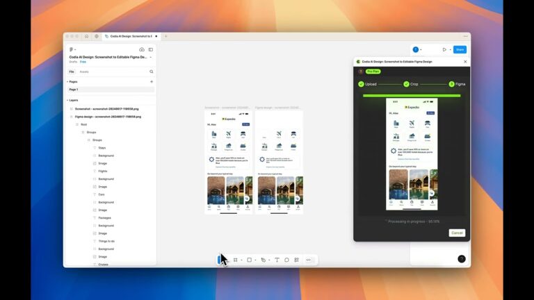 Screenshot to Editable Figma Design: Clone the Expedia APP in Under One Minute with Codia AI