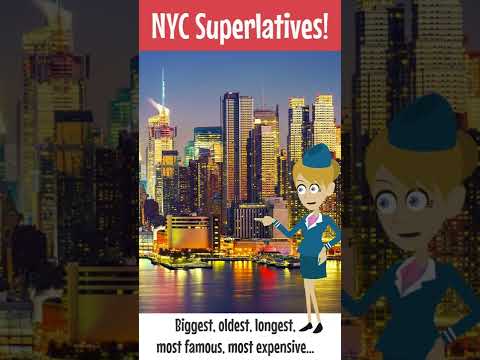 Study English Superlatives about New York City! Are you a New York City Expert? #shorts