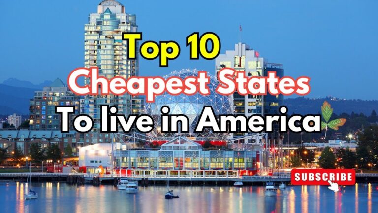 Top 10 Cheapest States to Live in the USA | Affordable Living in 2024 #budgetdestinations