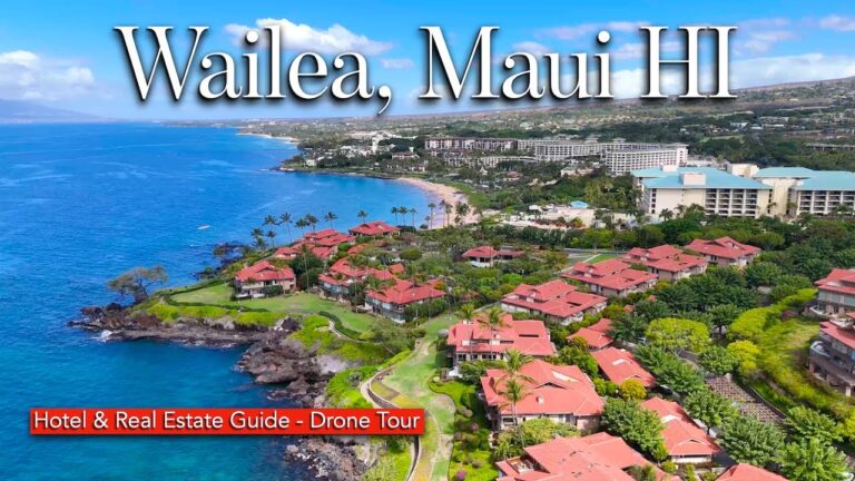 Wailea Maui HI – Is NOW a Good time to Visit? DRONE Tour Exploring Beachfront Resorts & Real Estate