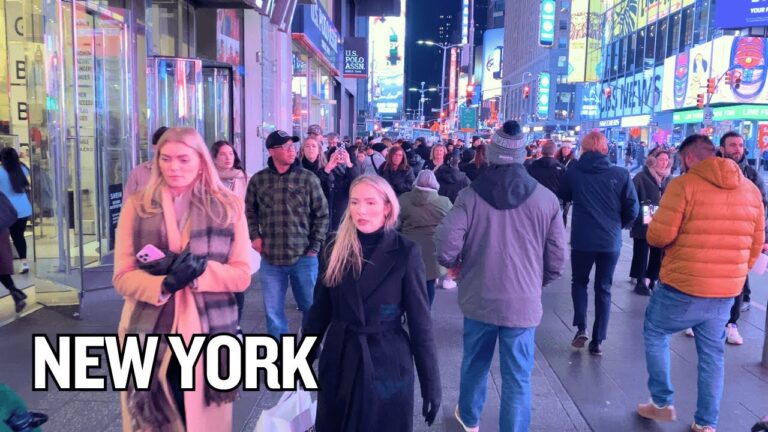 New York City 🗽 [4K] – Manhattan at NIGHT! Experience NYC